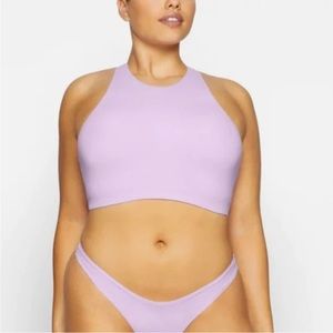 SKIMS - RARE Limited Edition Sugar Plum Fits Everybody High Neck Bralette XL NWT